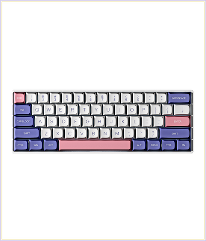 Dustsilver K61 Lilac Hotswap Compact Mechanical Keyboard