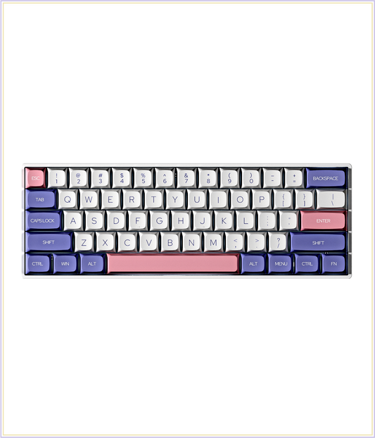 Dustsilver K61 Lilac Hotswap Compact Mechanical Keyboard