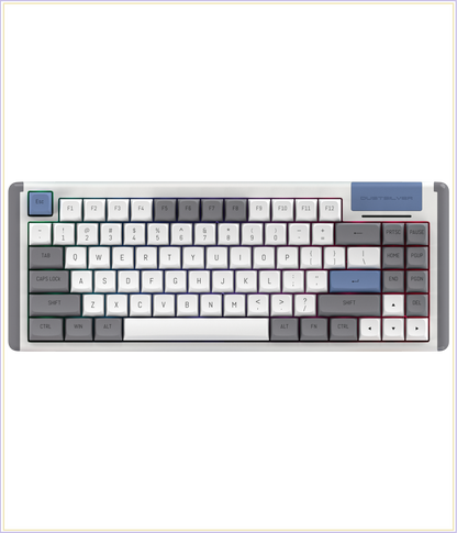 Dustsilver K84 Grey Hotswap Wired Mechanical Keyboard