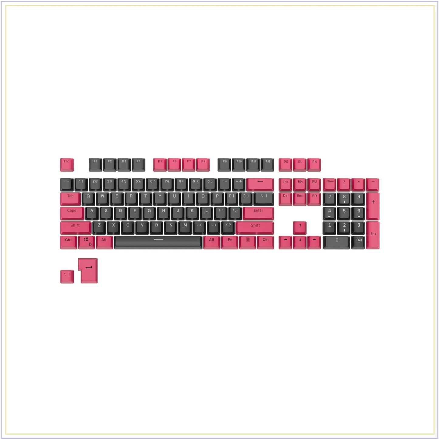 PBT2-16 : keycap set