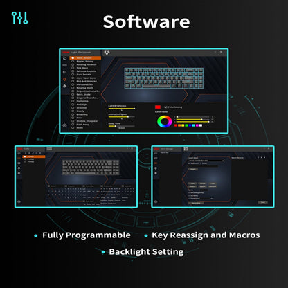 Royal Kludge RK96 Ergonomic Keyboard with Wrist Rest