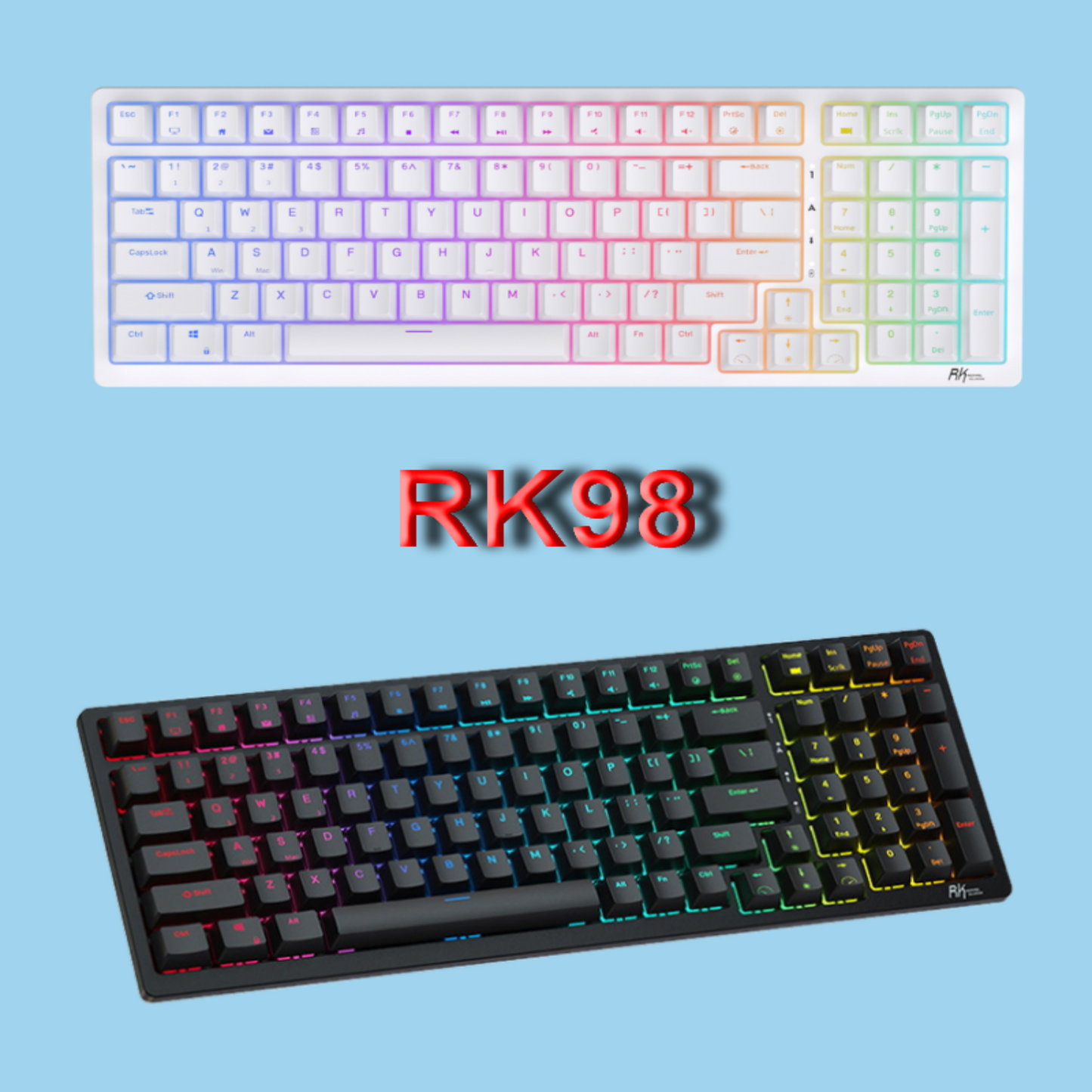 Royal Kludge RK98 Wireless Ergonomic Keyboard