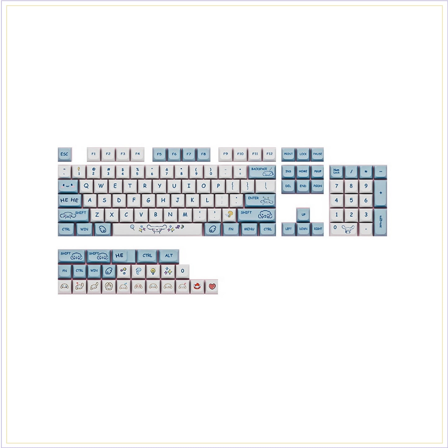 XDA-101: keycap set