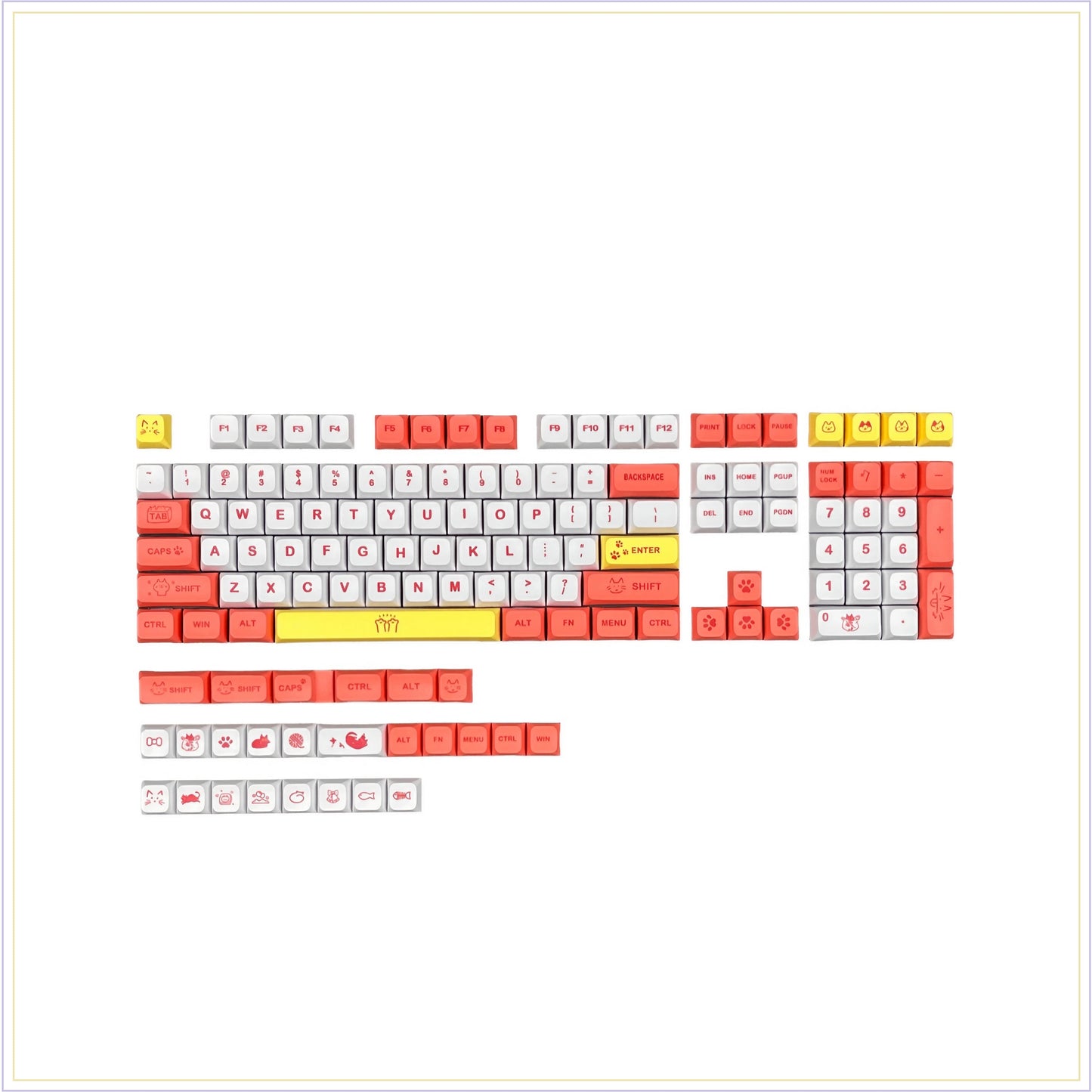 XDA-105: keycap set